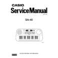 CASIO SA40 Instrukcja Serwisowa