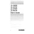 CASIO FX-100W Podręcznik Użytkownika