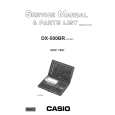 CASIO DX500BR Instrukcja Serwisowa