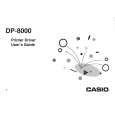 CASIO DP8000 Instrukcja Obsługi