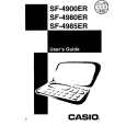 CASIO SF4980ER Instrukcja Obsługi