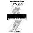 CASIO CPS-700 Instrukcja Obsługi